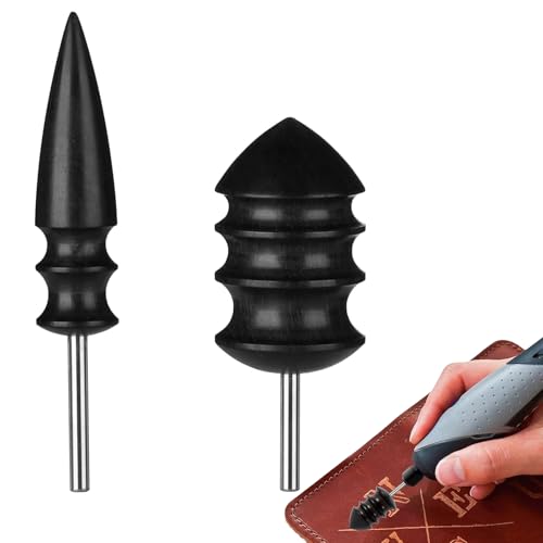 WQNNQW 2 Stücke Burnisher Kit Leder,Lederwerkzeug,Leder Werkzeug,Handgemachte DIY Leder Leathercraf,Leathercraft Carving Werkzeug,Leder Burnisher Kit,Burnisher Lederhandwerk,Leder Polierstange von WQNNQW