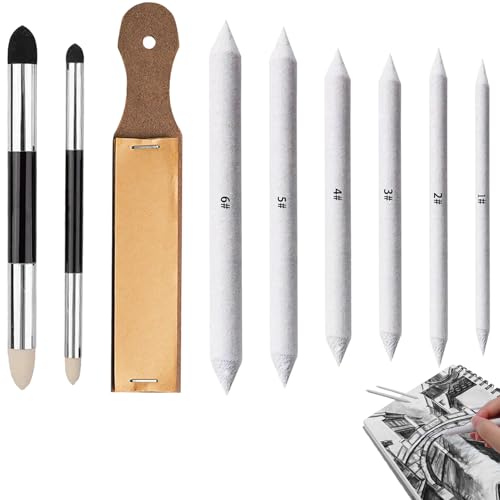 WQNNQW 9 Stück Papierwischer Set,8 Verschieden Papierwischer zum Zeichnen,Zeichnen Blending Stümpfe Radiergummi Stift für Hochglanz Detail Abwischen Korrigieren Kunst WQNNQW 9 Stück Papierwischer Set,8 Verschieden Papierwischer zum Zeichnen,Zeichnen Blending Stümpfe Radiergummi Stift für Hochglanz Detail Abwischen Korrigieren Kunst von WQNNQW