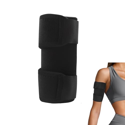 WQNNQW Oberarm Bandage,Kompression Der Oberarmmanschette, Bizeps-Tendinitis-Bandage, Kompressionsmanschette, Verstellbare Ellenbogenbandage, Armstützbandage Für Den Oberarm,Schwarz von WQNNQW