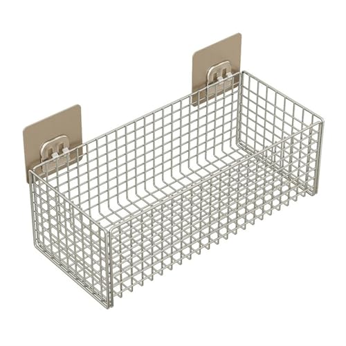 Regal Badezimmer An der Wand montierte Hängekörbe for Badezimmer, Küche, Wohnzimmer, Duschablage aus Edelstahlgeflecht, selbstklebende schwimmende Organizer-Aufbewahrungskörbe Badezimmer Zubehör(Silve Regal Badezimmer An der Wand montierte Hängekörbe for Badezimmer, Küche, Wohnzimmer, Duschablage aus Edelstahlgeflecht, selbstklebende schwimmende Organizer-Aufbewahrungskörbe Badezimmer Zubehör(Silve von WQQYU6HKF