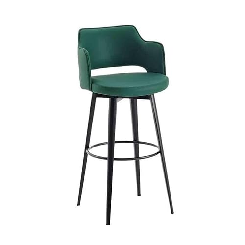 WQQYU6HKF Barhocker Barhocker Hohe Hocker Haushaltsdrehbarhocker In Der Insel Thekenstühle Einfache Barhocker Rückenlehnenstühle Barhocker für die Küche(Green) von WQQYU6HKF