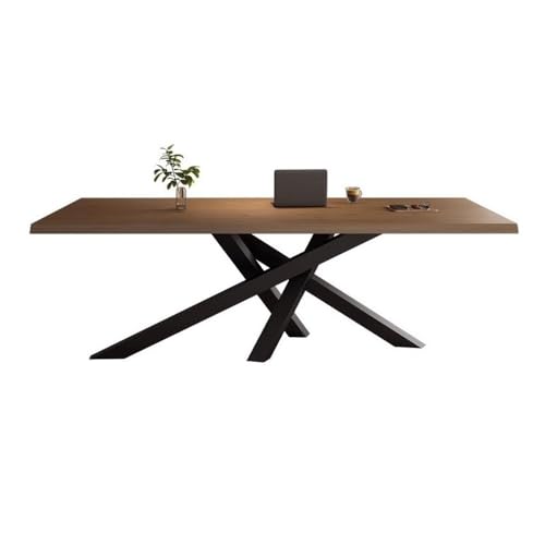 WQQYU6HKF PC-Tisch Moderner Home-Office-Schreibtisch mit kreativen Tischbeinen aus Metall, geräumiger Laptop-PC-Schreibtisch Kleiner Schreibtisch(Schwarz,M) von WQQYU6HKF