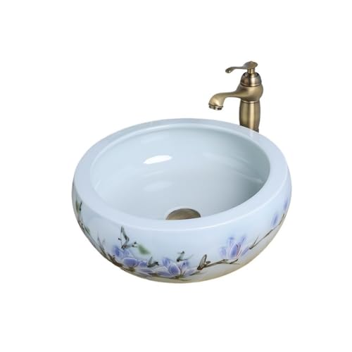 WQQYU6HKF Waschbecken Badezimmerbalkon Aufsatzwaschbecken Handbemaltes spritzwassergeschütztes Keramikwaschbecken for Zuhause Aufsatzwaschbecken WQQYU6HKF Waschbecken Badezimmerbalkon Aufsatzwaschbecken Handbemaltes spritzwassergeschütztes Keramikwaschbecken for Zuhause Aufsatzwaschbecken von WQQYU6HKF