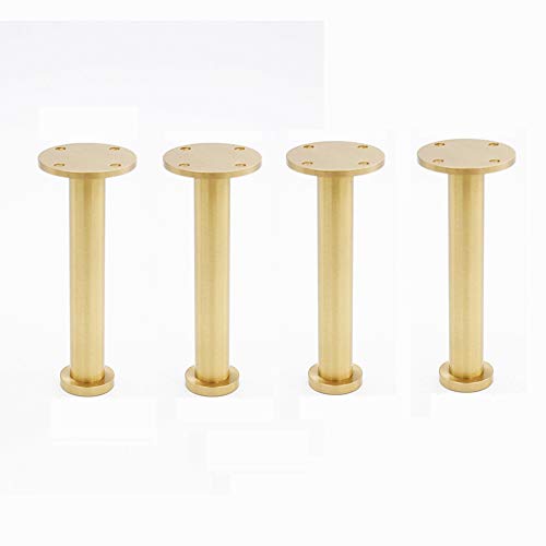WQSQ Möbelfüße Messing Sofa Beine Metall Schrankbeine Möbelstützbein 4er Set von WQSQ
