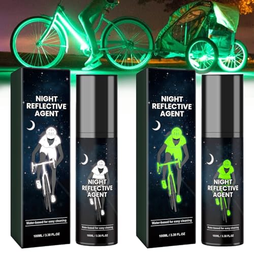 Im Dunkeln leuchtende Sprühfarbe,100 ml im Dunkeln leuchtende Farbe für den Außenbereich,Klare Sprühfarbe,Die im Dunkeln weiß leuchtet,Fluoreszierende Sprühfarbe (grün+weiß) von WQTHU