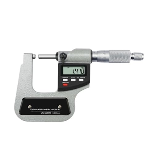 Digitalanzeige Tiefbogenrahmen-Mikrometer Messplattendicke Tiefspannmikrometer 0-25mm 0,001(211-271 0-25 * 50mm) von WQWGTLPLVN