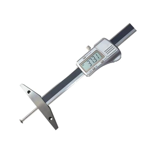 Digitaler Tiefenmessschieber mit Scheibenende, 0–150 mm, 0,01 mm, 200 mm, 300 mm, austauschbare Spitzen, Tiefenmessschieber mit Scheiben-/Kugel-/Flachende(0-200mm) von WQWGTLPLVN
