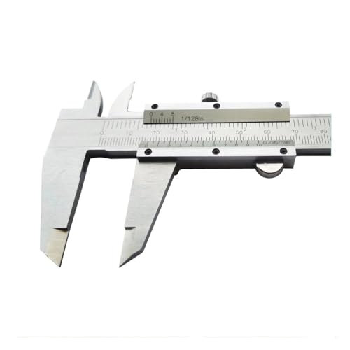 Messschieber Stahl 150mm 200mm x 0,02mm Mit Feineinstellung 0-150mm 6 zoll 0,05mm(0-200x0.02mm) von WQWGTLPLVN