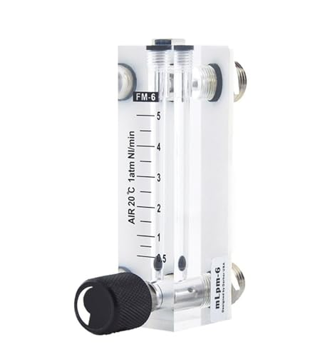Schwimmerrotor-Durchflussmesser Panel-Luftdurchflussmesser(DFG-6T 100-500mL/min) von WQWGTLPLVN