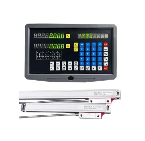 WQWGTLPLVN SNS-2V/3V Set Display AC90-260V & 50-1000mm Linear Glass Scale Encoder Grating Lineal (600mm 950mm, SNS-2V 5um Kit) von WQWGTLPLVN