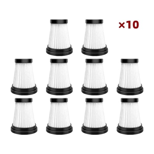 Kompatibel mit (MOOSOO K12 / K12 Pro / K13 / Foxnovo 13KPA / Genius Invictus One 1.0 X7 2.0) Staubsaugerfilter-Ersatzteil(10 Pcs) von WQXMYDO