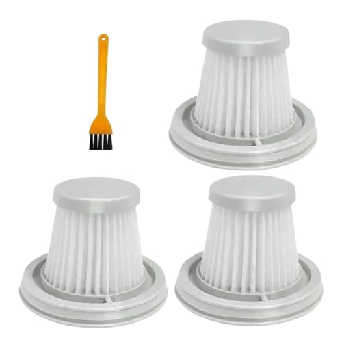Kompatibel mit XIAOMI-MIJIA, waschbarer Staubsaugerfilter, Handy Home Mini, kabellose Filterung, Staub, recycelbare Staubsaugerfilterteile(3PCS and Brush) von WQXMYDO