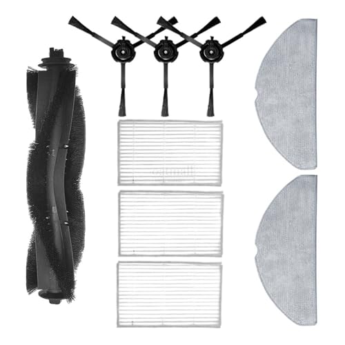 Zubehör, kompatibel mit iLife, V20 Roboter-Staubsauger, Ersatzteile-Ersatzkit mit Mian-Bürste, Hepa-Filter, Wischtuch(16 Filter) von WQXMYDO