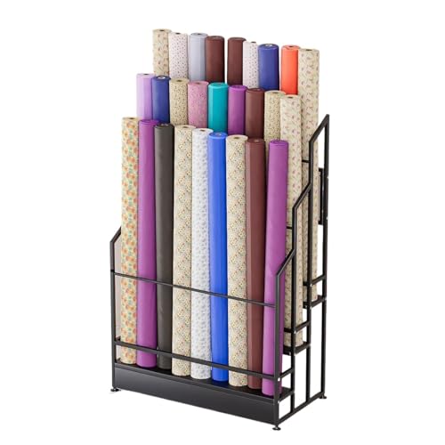 WQZzjm Robustes Aufbewahrungsregal für Farbwechselfolien für Autos, wasserdicht, Textilrollen-Organizer-Halter, für Vinylrollen, Tischdecken, PVC-Folien, Autofensterfolien, 3 Ebenen von WQZzjm