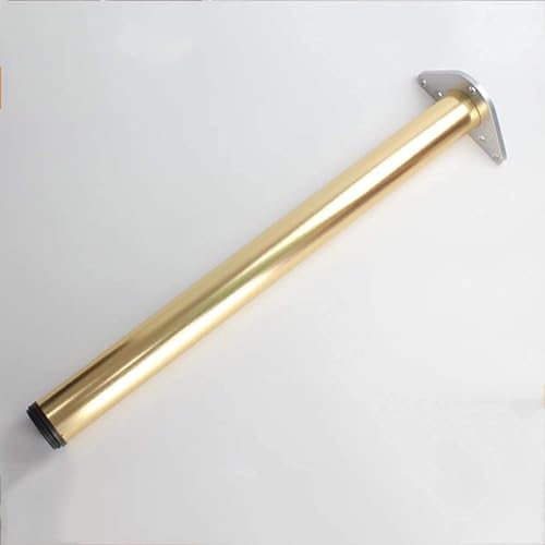 WQZzjm Verstellbare Möbelbeine aus Edelstahl, 2er-Pack, runde Tischbeine aus Metall für Küchenarbeitsplatten, Bar oder Möbelstütze, Schwarz, 70 cm Höhe (Gold 30 cm) von WQZzjm