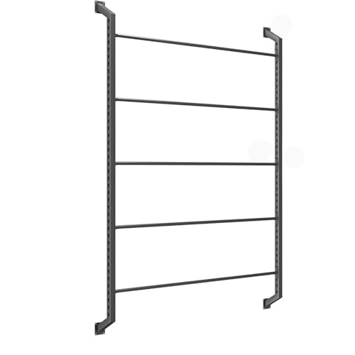 Wandmontierter Organizer-Halter für Farbwechselfolien im Auto mit verstellbarer Aufhängestange, 8 Ebenen, Textilgewebe-Präsentationsständer, gewerblich, für Vinylrollen, Lederrollen, Fensterfolie von WQZzjm