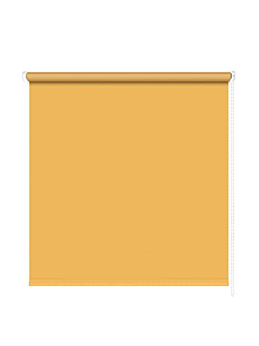 Kettenzugrollo Verdunkelungsrollo Classic Seitenzug Rollo Verdunklung Sonne gelb - 60 - 200 cm Länge 180 cm und 230 cm Blickdicht Blickschutz Tür Fenster (100 x 180 cm) von WR-Design