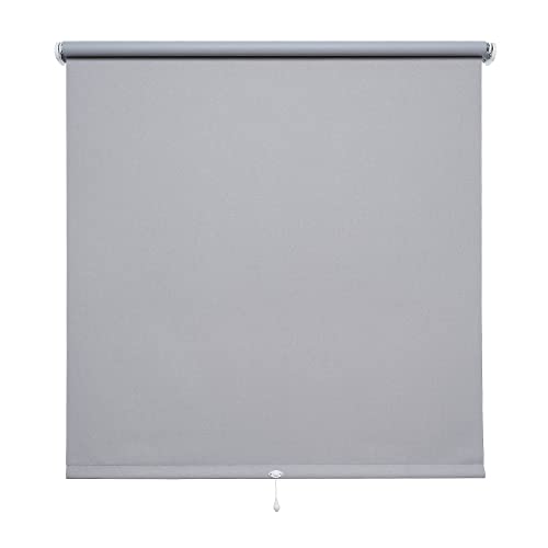 Verdunkelungsrollo Springrollo Schnapprollo Rollo Hellgrau Breite 60-200 cm Länge 160 cm Blickdicht Blickschutz (150 x 160 cm) von WR-Design
