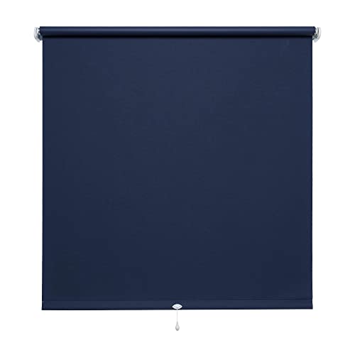 Verdunkelungsrollo Springrollo Schnapprollo Rollo dunkelblau Breite 60-200 cm Länge 130 cm Blickdicht Blickschutz (70 x 130 cm) von WR-Design
