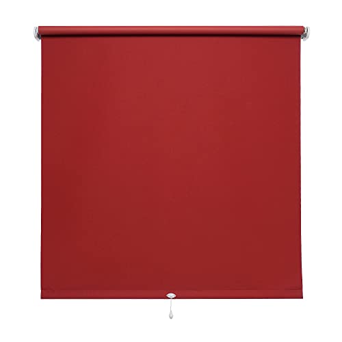 Verdunkelungsrollo Springrollo Schnapprollo Rollo rot Breite 60 - 200 cm Länge 130 cm Blickdicht Blickschutz (170 x 130 cm) von WR-Design