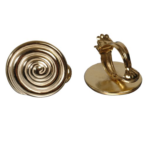 WR-Design 2er Set Donauklammern Schnecke aus Metall, ca. 70mm hoch (Messing) von WR-Design