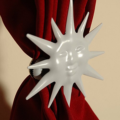 WR-Design 2er Set Donauklammern Sonne aus Metall, ca. 107mm im Durchmesser (Messing) von WR-Design