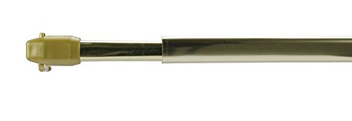 WR-Design 2er Set Vitragestange Scheibengardinen Stange Farbe Messing 30-180 cm ausziehbar (50-90 cm) von WR-Design