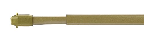 WR-Design 2er Set Vitragestangen Scheibengardinen Stange Farbe Gold matt 30-180 cm ausziehbar (60-110 cm) von WR-Design