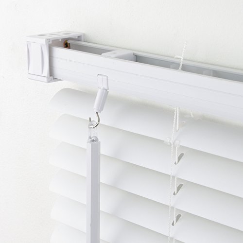 WR-Design PVC Jalousie Weiß - Breite 40 bis 180 cm - Höhe 160/220 cm - Tür Fenster Rollo Kunststoff Jalousette Fensterjalousie Lamellen Plastik (80 x 220 cm) von WR-Design