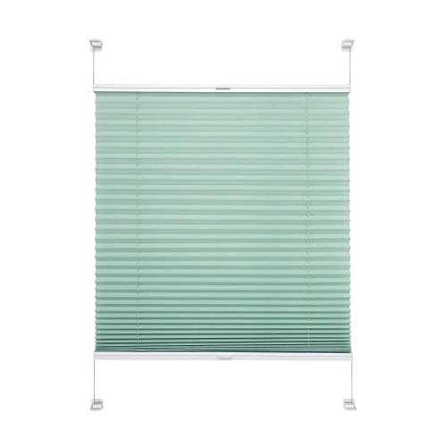 WR-Design Verspanntes Klemmfix-Plissee in pastellgrün - Breite 45 bis 100 cm - Länge 150 oder 220 cm - der attraktive Sichtschutz (075 x 150 cm) von WR-Design