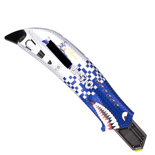 WRAPGRADE Folienummantelter Cutter ohne Klinge (AEROSTRIKE BLUE) von WRAPGRADE