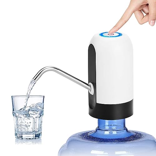 Wasserspender Elektrisch Tragbar USB Aufladen Wasserflasche Pumpe (Entfaltbar) von WREWING