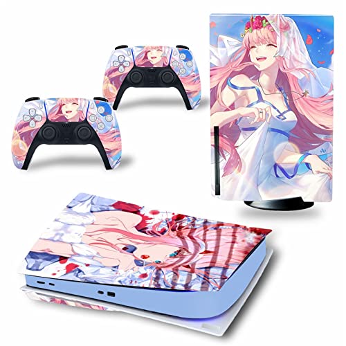 WREXIL LEEWEE Für PS5 Skin Disc Edition & Digital Edition Konsole Und Controller Vinyl Cover Skins Wraps Kratzfest, Kompatibel 05333 Kein Schaum (Size : Disc Version) von WREXIL