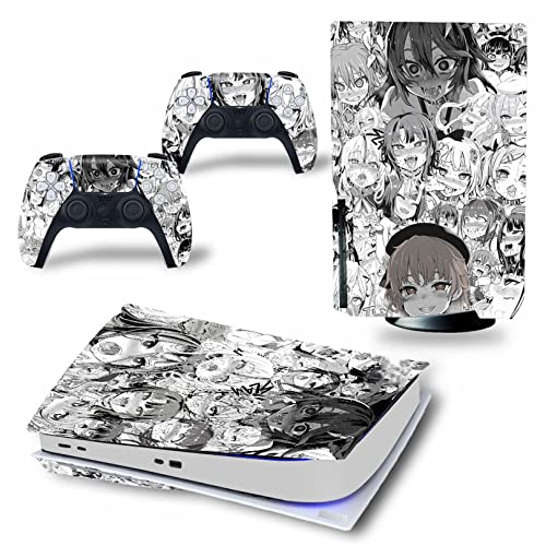 WREXIL LEEWEE Für PS5 Skin Disc Edition & Digital Edition Konsole Und Controller Vinyl Cover Skins Wraps Kratzfest, Kompatibel Mit Für PS5 540999 Kein Schaum (Size : Digital Edition) von WREXIL