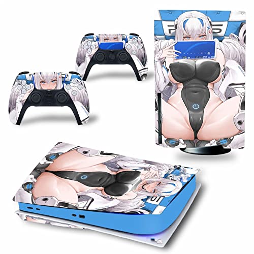 WREXIL LEEWEE Für PS5 Skin Disc Edition & Digital Edition Konsole Und Controller Vinyl Cover Skins Wraps Kratzfest, Kompatibel 19702 Kein Schaum (Size : Digital Edition) von WREXIL