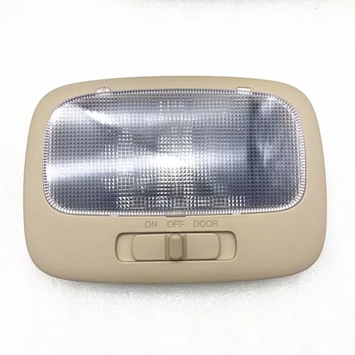 WRHOME Auto Lesen Licht Schiebedach Schalter Für KIA Carens 2007-2012,Leselicht Mit Schalter Auto Dach Dome Lampe Innere Licht Schiebedach Schalter,E-Beige Middle von WRHOME