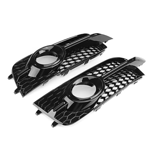 WRHOME Auto-Nebelscheinwerfer-Abdeckung Für Audi A1 8X s-line 2010-2014 8X0807682B 8X0807681B,Nebelscheinwerfer-Abdeckung, Grill, Racing-Grills Frontstoßstangengitter,C-1 Pair von WRHOME