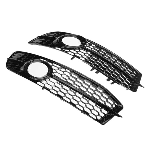 WRHOME Auto-Nebelscheinwerfer-Abdeckung Für Audi A6 C6 S-Line 2008-2011-4F0807681Q01C 4F0807681Q02C,Nebelscheinwerfer-Abdeckung, Grill, Racing-Grills Frontstoßstangengitter,B-Right von WRHOME