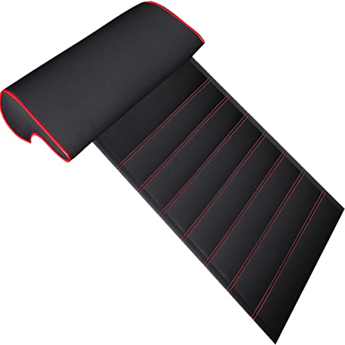 Autositz Modifikation BeinstüTze,Universal-Autositz BeinstüTze FüR VerläNgerung Des Autositzes Beinauflage FüR Beine,Kissen Aus Leder,Memory-Knee,blackandred-stripe Autositz Modifikation BeinstüTze,Universal-Autositz BeinstüTze FüR VerläNgerung Des Autositzes Beinauflage FüR Beine,Kissen Aus Leder,Memory-Knee,blackandred-stripe von WRHRP