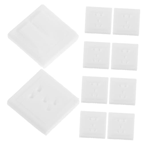 WRITWAA 10 Sätze Teiliges Mini Schalter und Steckdosen für Puppenhausmodell Nachhaltiges Detailgetreu DIY Miniatur Architekturbausatz für Rollenspiele und Sammler von WRITWAA