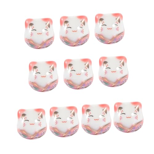 WRITWAA 10 Stück Bunte Keramikperlen mit DIY Schmuckperlen für Armbänder Langlebige Maneki Neko Katzenperlen Handgefertigte Bastelperlen für Schmuckherstellung und Dekoration WRITWAA 10 Stück Bunte Keramikperlen mit DIY Schmuckperlen für Armbänder Langlebige Maneki Neko Katzenperlen Handgefertigte Bastelperlen für Schmuckherstellung und Dekoration von WRITWAA