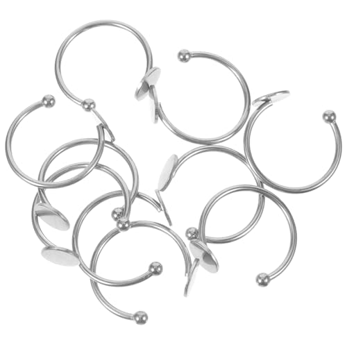 WRITWAA 10 Stück Teiliges Edelstahl Ringrohlinge Verstellbare Ringbasen für Schmuckherstellung Flache Ringhalter Langlebige DIY Materialien Metallringe zum Selbermachen Geeignet für WRITWAA 10 Stück Teiliges Edelstahl Ringrohlinge Verstellbare Ringbasen für Schmuckherstellung Flache Ringhalter Langlebige DIY Materialien Metallringe zum Selbermachen Geeignet für von WRITWAA