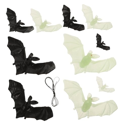 WRITWAA 10 Stück Teiliges Halloween Fledermaus Dekorationen Realistische Nachtleuchtende Langlebig und Wiederverwendbar für Gruselige Wand Deckendeko bei Halloween Partys WRITWAA 10 Stück Teiliges Halloween Fledermaus Dekorationen Realistische Nachtleuchtende Langlebig und Wiederverwendbar für Gruselige Wand Deckendeko bei Halloween Partys von WRITWAA