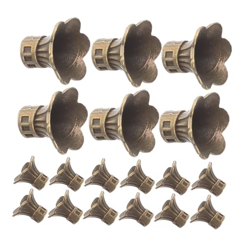 WRITWAA 100 Stück Abstandskappen Zum Basteln Abstandskappen Aus Legierung Blumenkappe Blumenperlenenden Metall Für Perlen Für von WRITWAA