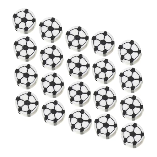 WRITWAA 100 Stück Fußballperlen aus Robustem Verschleißfestem Material Kleine Runde Spacer perlen Sportliches DIY Schmuckzubehör für Armbänder und Halsketten Langlebig und Farbecht von WRITWAA