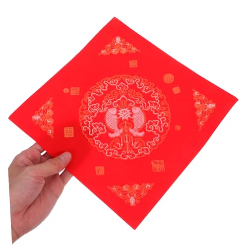 WRITWAA 100 Stück Neujahrs Paar Aus Rotem Papier Chinesisches Hängendes Couplet Dekoration Fu Zeichen Wandaufkleber Tür Couplet Chinesisches Neujahrs Kalligraphie von WRITWAA