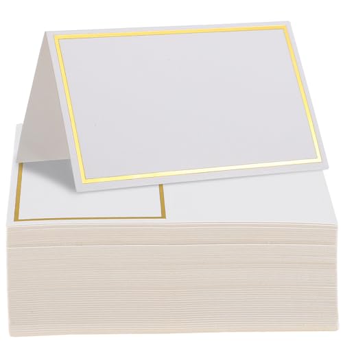 WRITWAA 100 Stück Teiliges Blanko Tischkarten mit Goldprägung Faltbare und Praktische Reserviert Karten Kompakte für Hochzeit Geburtstag Party und Jubiläum Verarbeitet und Langlebig WRITWAA 100 Stück Teiliges Blanko Tischkarten mit Goldprägung Faltbare und Praktische Reserviert Karten Kompakte für Hochzeit Geburtstag Party und Jubiläum Verarbeitet und Langlebig von WRITWAA
