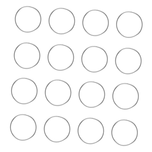 WRITWAA 100 Stück Teiliges Edelstahl Verbindungsringe Octagon Perlen Kristall Lampenanhänger DIY Zubehör für Kronleuchter Fensterbehang Schmuckherstellung Langlebig und Formstabil von WRITWAA