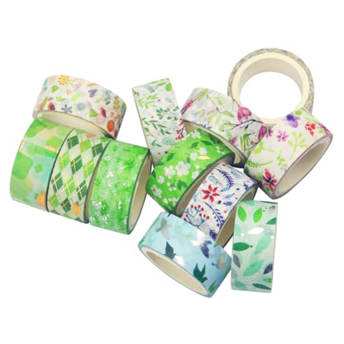WRITWAA 12 Rollen Teiliges Washi Tape mit Frischem Blumenmuster Dekoratives Klebeband für Scrapbooking DIY Handwerk Notizbuch Partydekoration Leicht Abreißbar Vielseitig Verwendbar WRITWAA 12 Rollen Teiliges Washi Tape mit Frischem Blumenmuster Dekoratives Klebeband für Scrapbooking DIY Handwerk Notizbuch Partydekoration Leicht Abreißbar Vielseitig Verwendbar von WRITWAA
