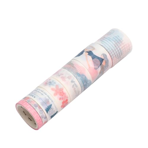 WRITWAA 16 Rollen Washi Tape Dekorative Papierstreifen für Scrapbooking Tagebuch und Planer pro Bunte DIY Aufkleber für Kreative Bastelprojekte und Notizbuchgestaltung von WRITWAA
